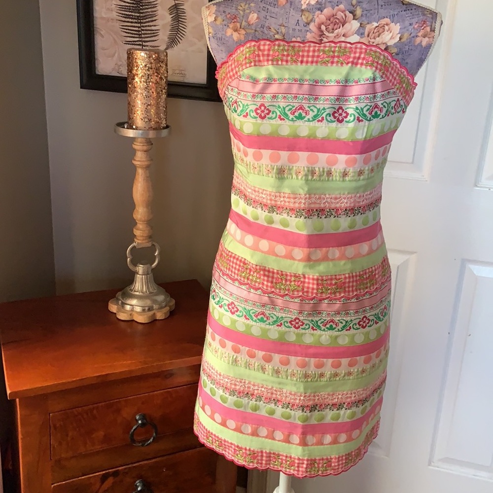 Lilly Pulitzer Striped Strapless Dress